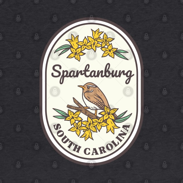 Spartanburg South Carolina Wren SC Tourist Souvenir by carolinafound
